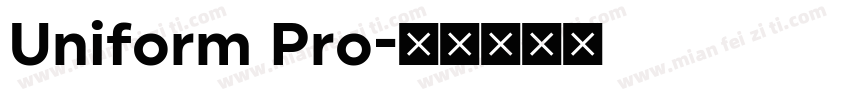 Uniform Pro字体转换